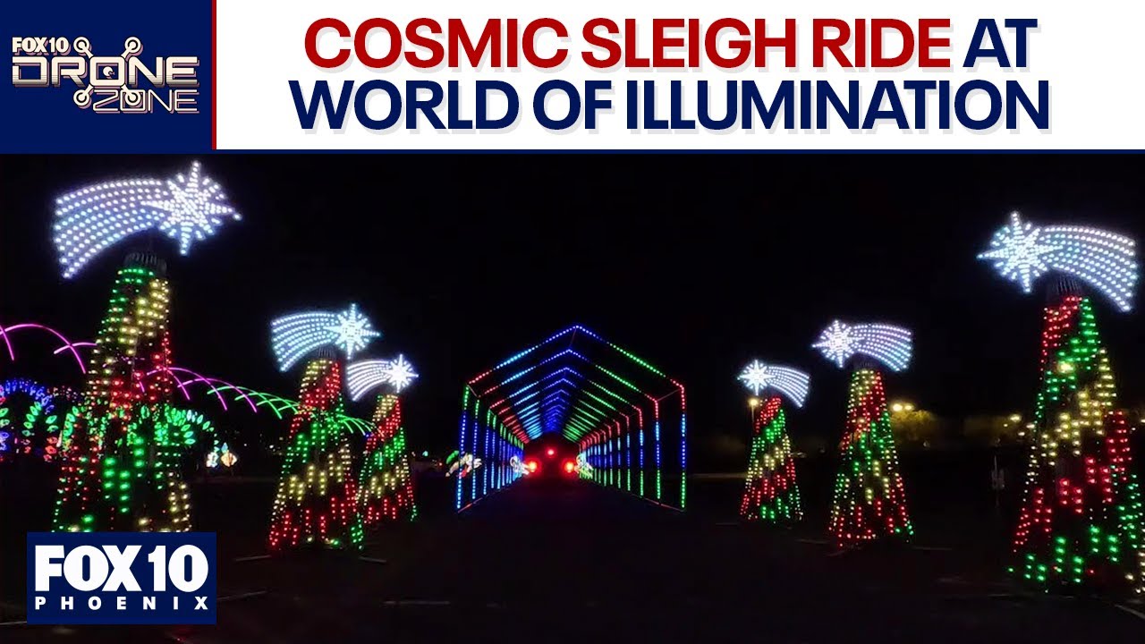 World of Illumination in Glendale | Drone Zone | FOX 10 Phoenix