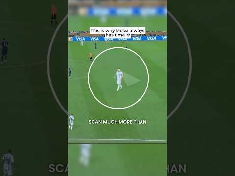 Messi doesn’t scan more than others, he does this instead…