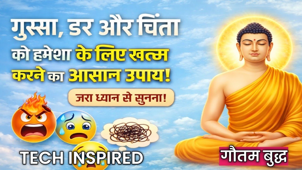 चिंता और डर से मुक्ति पाने का आसान तरीका | Buddhist Story on Anxiety & Stress 