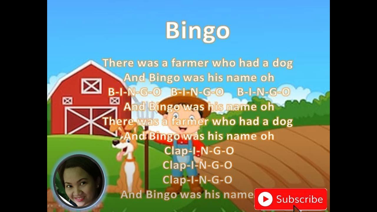 Bingo song lyrics 51Talk songs with Lyrics Nursery Rhyme YouTube