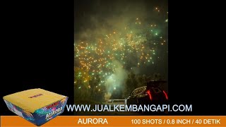 KEMBANG API / FIREWORKS AURORA (FAN) 100 SHOTS 0.8 INCH - 40 DETIK