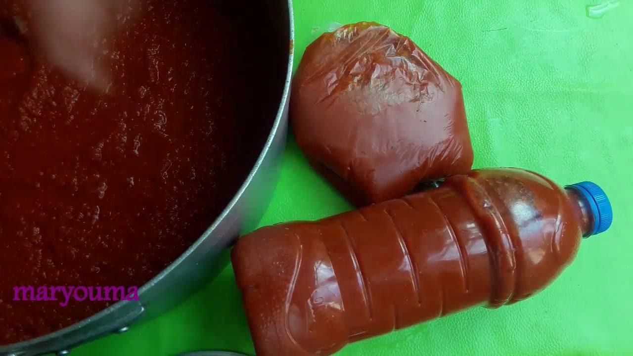 طريقة صنع الطماطم و تخزينها بالمجمد