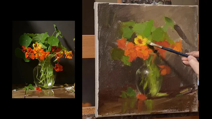 Nasturtiums in glass Time-lapse with Elizabeth Rob...