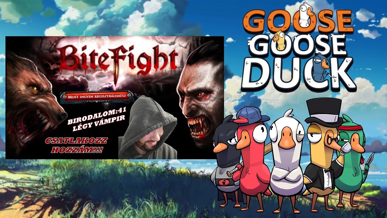 DUPLA LIVE - BITEFIGHT + GOOSE GOOSE DUCK - YouTube