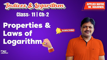 PROPERTIES & LAWS OF LOGARITHM || Lecture- 2 | Indices & Logarithm Ch- 2 | Class- 11 Applied Maths