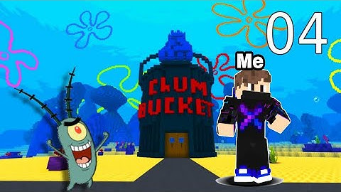 Escaping from chum bucket In Spongebob dlc in Minecraft gameplay #4