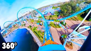Pipeline - The Surf Coaster (SeaWorld Orlando) - VR ONRIDE - 360° stand up surf roller coaster POV