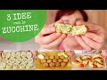 Come cucinare le ZUCCHINE [Ricette] Polpette di Zucchine - Rotolo di Zucchine - Cornetti di Zucchine