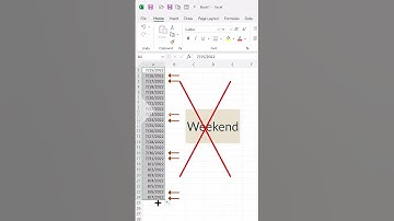 Auto Fill Weekdays in Excel | Excel Tips and Tricks #shorts