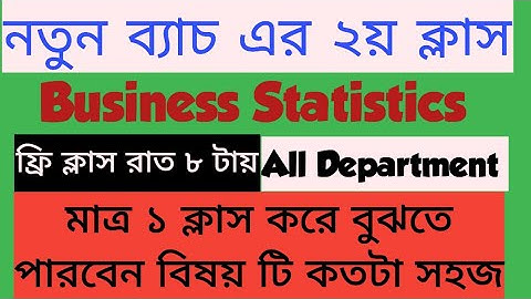 Business Statistics: Index Number (Class 2)
