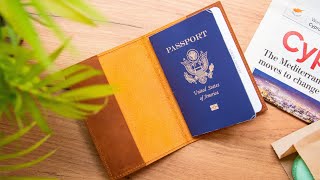A Simple Leather Passport Cover
