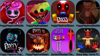 Poppy Playtime 4 Update, Poppy 3 Mobile, Poppy 3 Steam, Garten Of Banban 7 Update Mod, Poppy Mobile