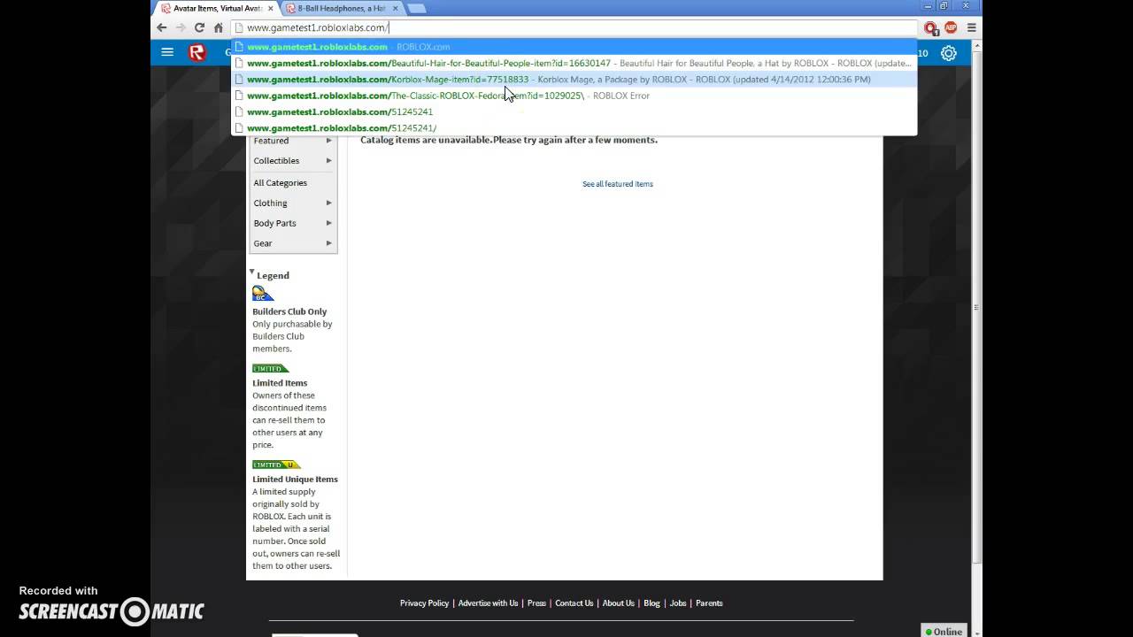 Gametest Roblox How To Buy Items In The Catalog Youtube - gametestroblox how to get free roblox credits youtube