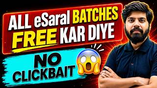 All Batches FREE kar diye 🙏🏻| NO CLICKBAIT 🇮🇳| eSaral | IIT JEE | NEET | Class 10 screenshot 1