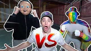 Insane Evil Rainbow Man Meets Happy Death Day At 3Am They Battle Each Other