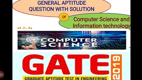 GATE 2019 Computer Science Paper With Solution | General Aptitude | Gate 2019 Answer Key | Exam Guru