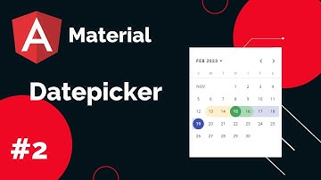 31 | Angular material Date picker  |  Angular Tutorial |  Bangla