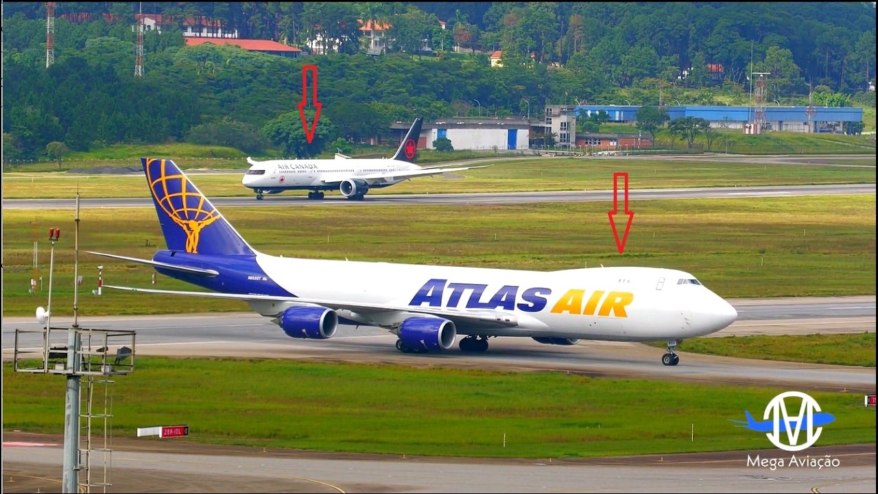 Sábado com Movimento Diferente no Aeroporto de Guarulhos São Paulo   Pousos e Decolagens Incríveis ✔