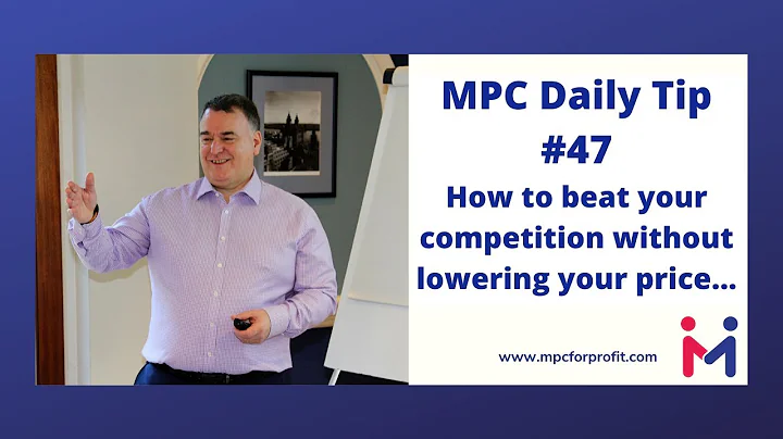 MPC Daily Tip #47 How to beat your competition without lowering your price...