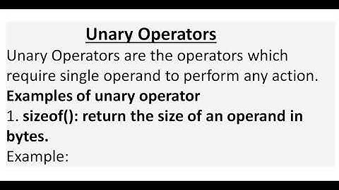 CS201/EL210/ME210 Unary Operators in C programming language by Vishnu Sharma, lecturer, GPC Dausa