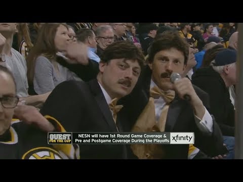 Boston Bruins Fans Dress Up Like Rene Rancourt