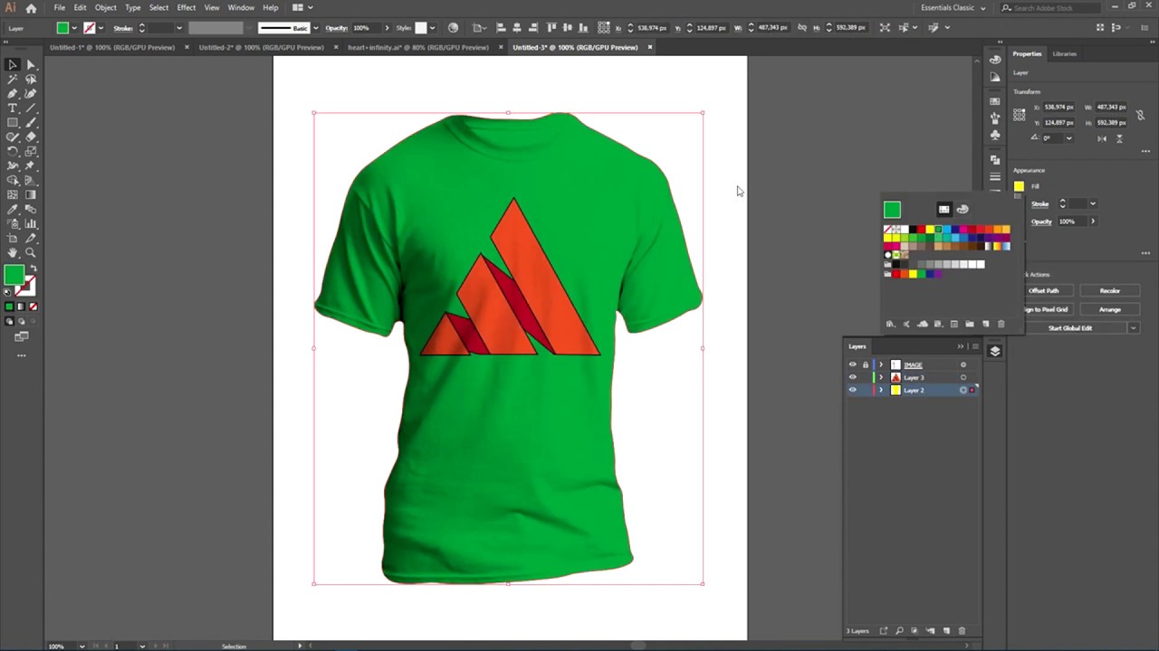T-shirt Mockup Tutorial with Adobe Illustrator - YouTube