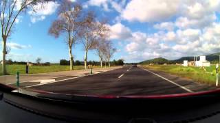 Driving through Mallorca, from Alcudia to Palma