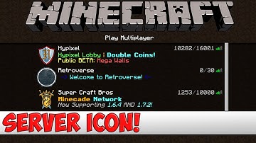 Minecraft Server Tutorial - How to get a Server Icon for Bukkit/Spigot