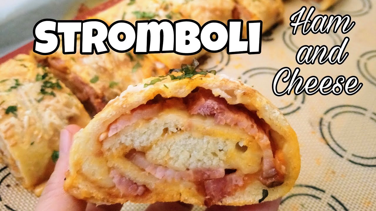 Ham And Cheese Stromboli How To Make An Easy Stromboli Recipe From A Pizza Dough Alguno Diaries Youtube