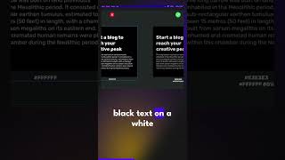 Avoid pure black on pure white ✋ screenshot 5