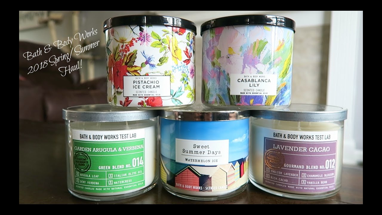 Bath & Body Works Candle Haul Spring/Summer 2018 YouTube