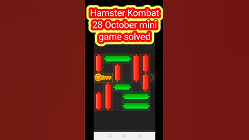 28 October Hamster Kombat mini game daily key🗝️ puzzle solved unlock key#hamsters #hamsterkey