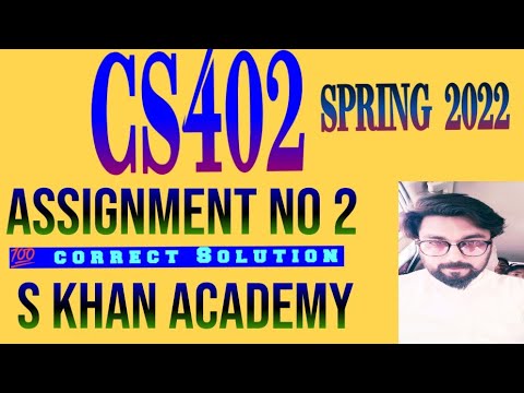 cs402 assignment no 2