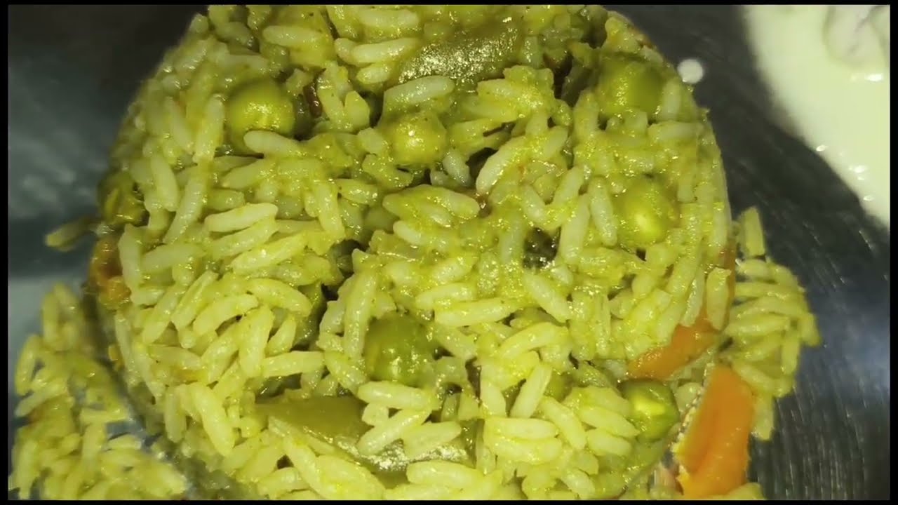 Palak rice / palak palav ( yummy yummy rice bath ) Recipe,..
