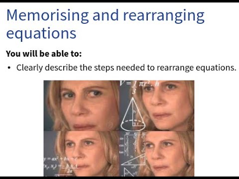 Rearranging equations simplified - GCSE Physics - YouTube
