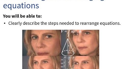 Rearranging equations simplified - GCSE Physics
