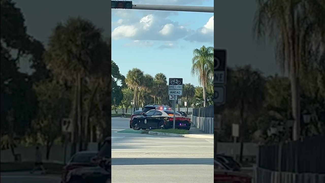 FHP on Traffic Stop #fhp #police #miami #cops #florida #emergency  #sheriff #car #reels #random ￼