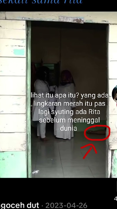 Kelihatan ngak apa itu di rumah Rita warintil sebelum meninggal dunia #shorts #ritawarintil