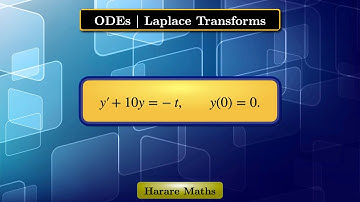 ODEs | Laplace transform