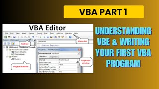 Understanding VBE &amp; Writing Your First Macro #ExcelVBA #VBATutorial #VBAForBeginners #ExcelMacros