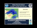 Winter Hazards Outlook Briefing for Mar 26 2015