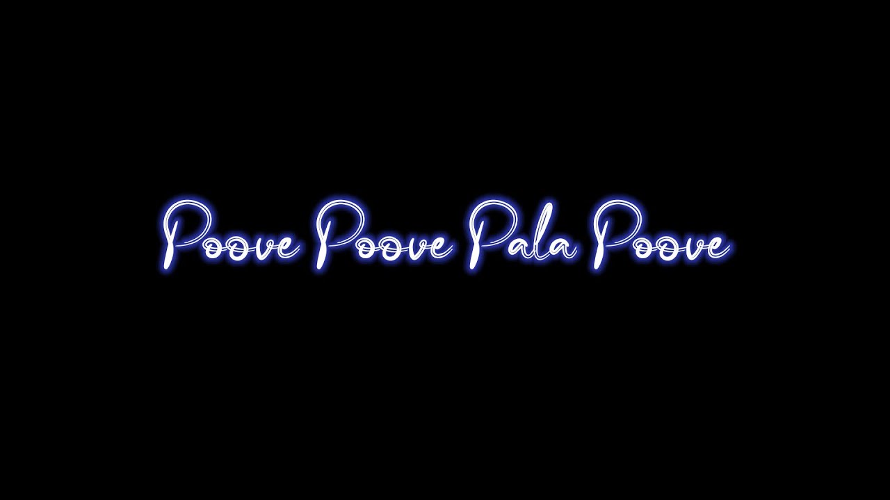 Poove Poove Palpoove  Devadoothan  Black Screen Malayalam Songs Whatsapp Status