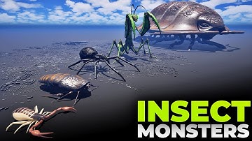 Monster Insects 1000x Bigger | Giant Bug Size Comparison 3D | Colossal Ant, Spider & Beetle