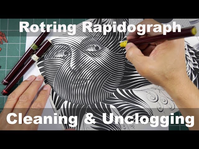 Rotring Rapidograph pen set