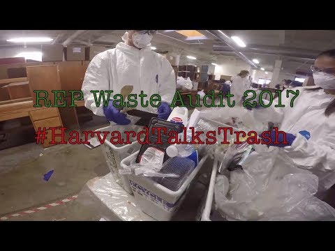 Harvard students conduct waste audit