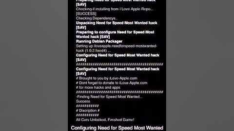 Need for speed most wanted hack for IOS