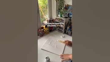 Canvas prep using gesso #art #oilpainting #gesso #canvas