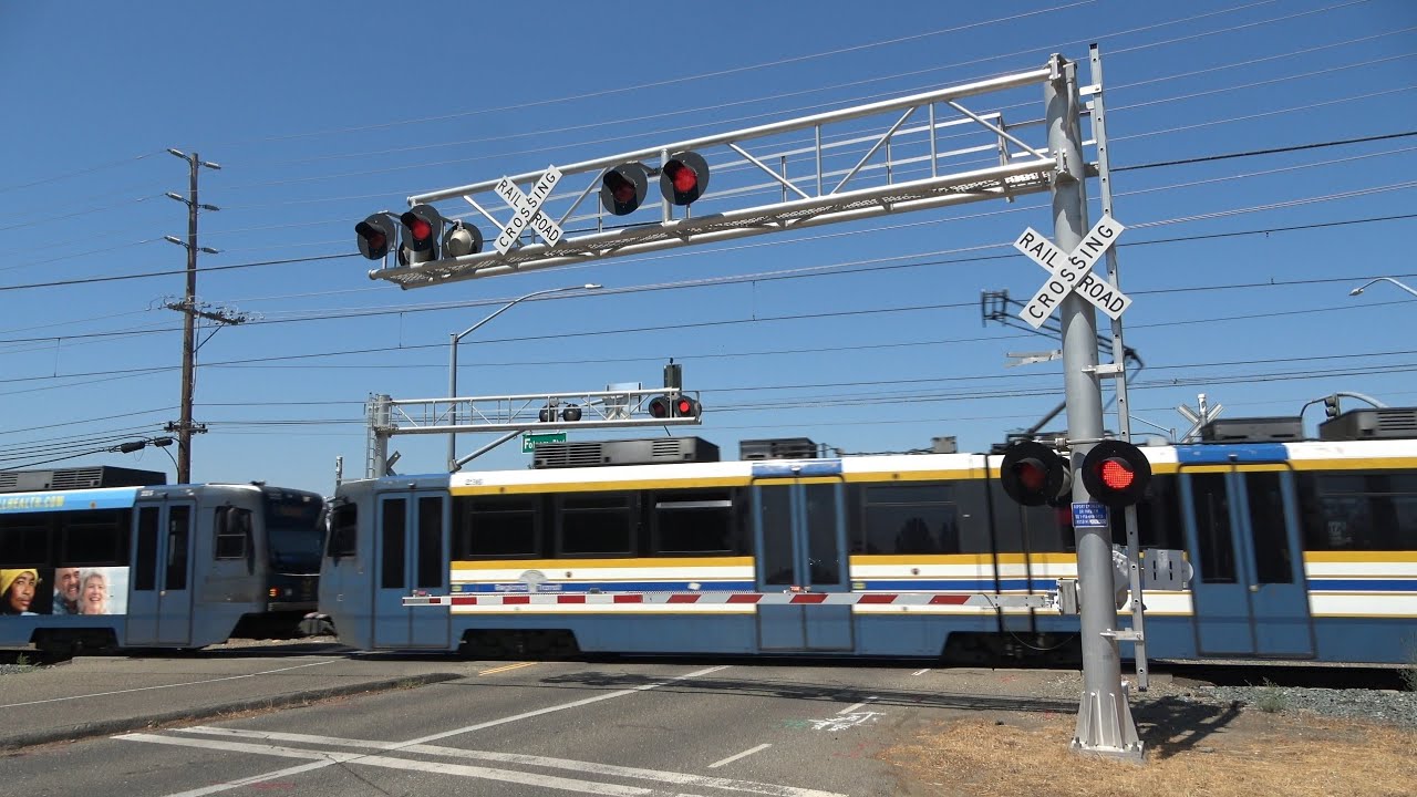 SACRT 236 Birkmont Dr Railroad Crossing Gold Line Light Rail sacrt-236-birkmont-dr-railroad-crossing-gold-line-light-rail