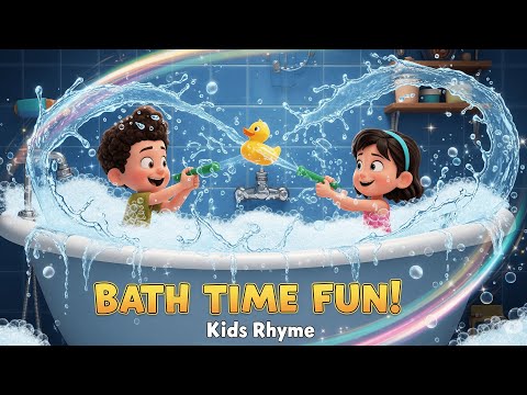 The Bath Time Song! 🛁 Fun Routine for Kids | Bubbles, Splash Party & Rubber Ducky Rap!