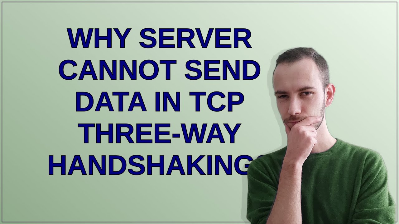 Networkengineering: Why server cannot send data in TCP three-way ...